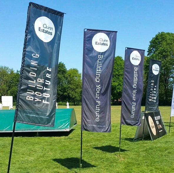 Flag printing, Canterbury, Omicron Repro, Kent